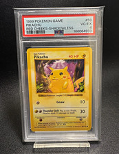 Wizards of the Coast Pokémon TCG 1999 Base Set Shadowless Pikachu 58/102 picture