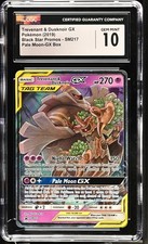 2019 Pokemon Pale Moon Trevenant & Dusknoir GX Tag Team Promo #SM217 CGC GEM 10 picture