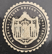 Germany Letter Seal - Royal Prussian War Minister (AA1) picture