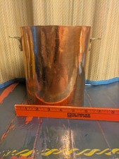 Rare Vintage Antique Pot Or Bucket Copper Brass Heavy Hammered picture