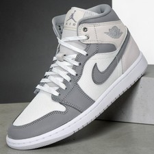 Nike Air Jordan 1 Mid SE Summit White Lt Smoke Gray IO2050-100 Men's Sizes NEW picture
