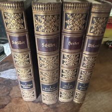 Friedrich Schiller & Herder & Wieland Werke HC German Collected Works Bibliogr. picture