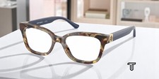 TORY BURCH TY2084 1827 Square Porcini Tortoise Demo Lens 52 mm Womens Eyeglasses picture