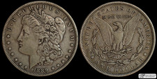 1889 O Morgan Silver Dollar, Extremely Fine Condition, Even Wear, C7083 picture