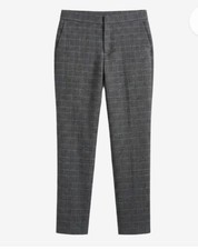 BCBGMAXAZRIA Gray Plaid Ankle Skinny Suit Pants Size 8 picture