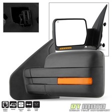 2007-2014 Ford F150 Power+Heated+LED Signal+Puddle View Mirror Left Driver Side picture