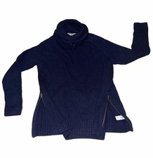 NWT Athleta Borealis Cowl Size S Navy Blue Sweater picture