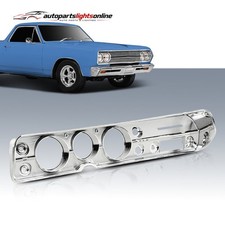 ABS Each Dash Bezel Silver w/o A/C For 1965 Chevrolet Chevy Chevelle El Camino picture