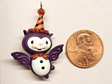2018 HALLMARK HALLOWEEN OR CHRISTMAS MINI ORNAMENT - BITTY BAT -NEW IN BOX picture