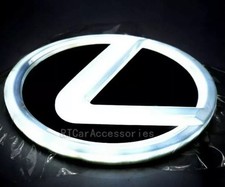 White 4D LED Emblems 125mm For Lexus LS270 RX450h CT200 EX250 IS250 IS350 ISF picture