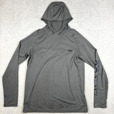 AFTCO Performance Sun Hoodie Mens S Gray AFTech UPF Fishing Lightweight picture
