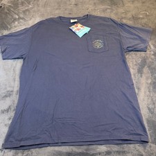 ComfortWash Steamboat Colorado Pocket T-Shirt Mens Large Navy Blue Cotton NWT picture