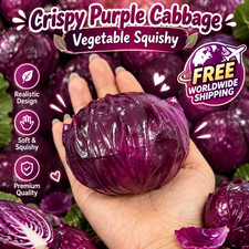 Purple Cabbage Vegetable Squishy Crispy Style Novelty Squeeze picture