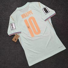 SIGNED Kylian Mbappe France Away Soccer Jersey #10 (READ DESCRIPTION) picture