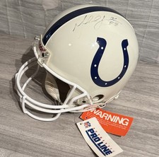 VTG’95 Riddell VSR-4 Pro Line Indianapolis Colts Helmet Marshall Faulk Autograph picture