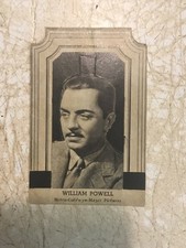 1930's Art Deco Publicity Card Metro Goldwyn Mayer Pictures William Powell picture