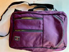 TOM BIHN Western Flyer ~ Aubergine Ballistic & Wasabi Halcyon picture