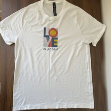 Lululemon Shirt Mens L White Metal Vent Tech SS 2.0 Carmela’s Heart Fundation picture