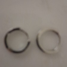 925 Sterling Silver Plated Square Cz Huggie Hoop Earrings 16mm Women Men PE28 picture