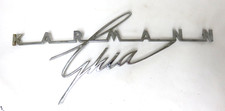 Vintage Original Karmann Script Emblem Badge– Volkswagen Karmann Ghia – Original picture
