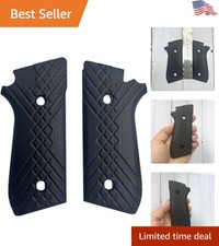 Durable CNC Machined G10 Grips for Taurus PT-92 Decocker - Full Size JX Black picture