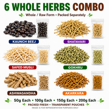 Safed Musli Kaunch Beej Ashwagandha Shatavari Gokhru Akarkara Whole Herbs picture