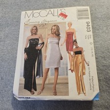 McCall's Evening Dress Sewing Pattern 9403 Womens Size D 12-14-16 picture