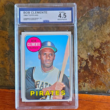 Topps 1969 Roberto Clemente Pittsburgh Pirates #50 Bob on Card Baseball Card picture