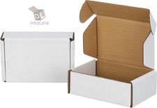50 Pack 10x4x3 White Corrugated Shipping Mailer Packing Box Boxes 10