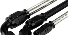 New 6AN 8AN 10AN Stainless Braided PTFE Fuel Hose Oil Cooler Line with Fitting picture