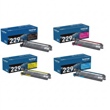 Brother TN229XL Genuine OEM Black & Color High Yield Toner Set 4-Pack picture