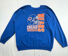 Vintage Chicago Bears Sweatshirt 2XL Garan Made USA NFL 80s 90s Raglan x picture
