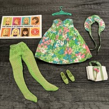 Vintage Francie 1211 Tenterrific COMPLETE 1960s Mod Fashion Outfit CRISP & MINTY picture