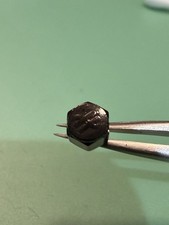 Watch Crown w/ Hublot Logo Black Hexagonal Approx 5.8mm Vintage Repair Part picture