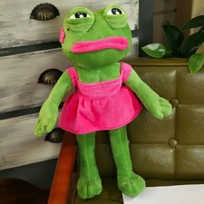45cm Sad Frog Plush Toy Soft Stuffed Pillow Pepe Frog Doll New Soft Gift 2026 picture