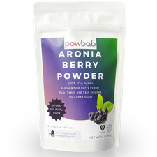 powbab Aronia Berry Powder 3.5 oz - 100% USA Grown Organic Aronia Choke Berry picture