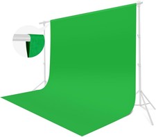 Selens 10'  x 10' Green Chromakey Backdrop Background Screen Photography Muslin picture
