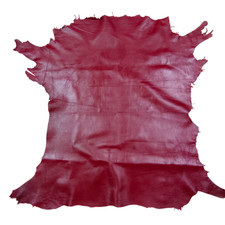 MAROON Nappa Soft Premium Quality Sheepskin Genuine Leather Hide- NO Holes 5Sqft picture