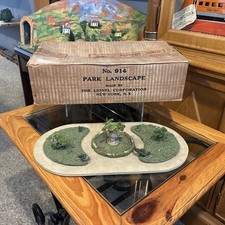 ~Early Boxed~Lionel Prewar No.914 Park Landscape With Complete Box picture