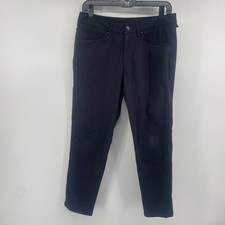 Lululemon ABC Pant Slim Mens 30 Black Warpstreme 5 Pocket Tech Trousers LM5AD7S picture