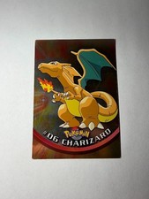 Topps Pokemon #06 Charizard Holo Foil TV Animation Series 1 - Blue Logo - LP picture