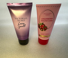 Victoria’s Secret Love Spell Lotion 2.5 fl oz + BBW Strawberry Cream 2.5 oz picture