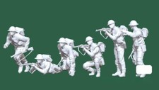 1/32 Scale Six British Soldiers During World War II Full Set Resin Printed picture