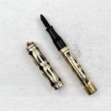 VTG Waterman 0552 1/2V Ring Top Fountain Pen Gold Filled Filigree (No Nib) AS IS picture
