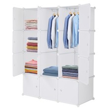 12 Cube Organizer Stackable Plastic Cube Storage Shelves Design Multifunctional picture