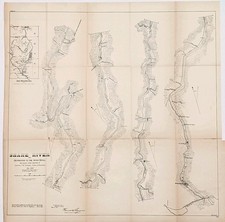 1891 SNAKE RIVER - IDAHO & OREGON Map Seven Devils Mining District - HUNTINGTON picture
