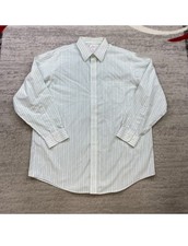 VTG Brooks Brothers Oxford Button Shirt 17 - 4/5 Green White OCBD Formal Men 90s picture