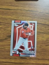 2026 Topps Chrome George Valera Cleveland Guardians #76 Rookie RC Light board picture