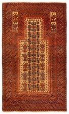 Vintage Traditional Hand-Knotted Area Rug 2'11