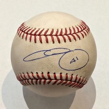 Chris Sale Signed Official Major League Game Rubbed Baseball Beckett BAS F10137 picture